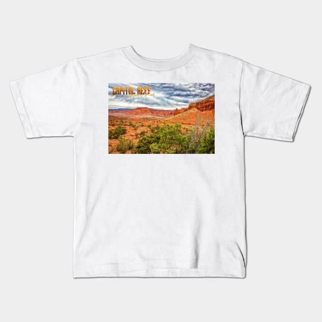 Capitol Reef National Park Kids T-Shirt by Gestalt Imagery